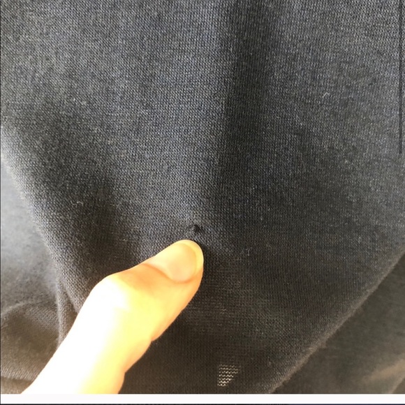 Ann Taylor Navy Blue Top with Polka Dot Back - Picture 4 of 9